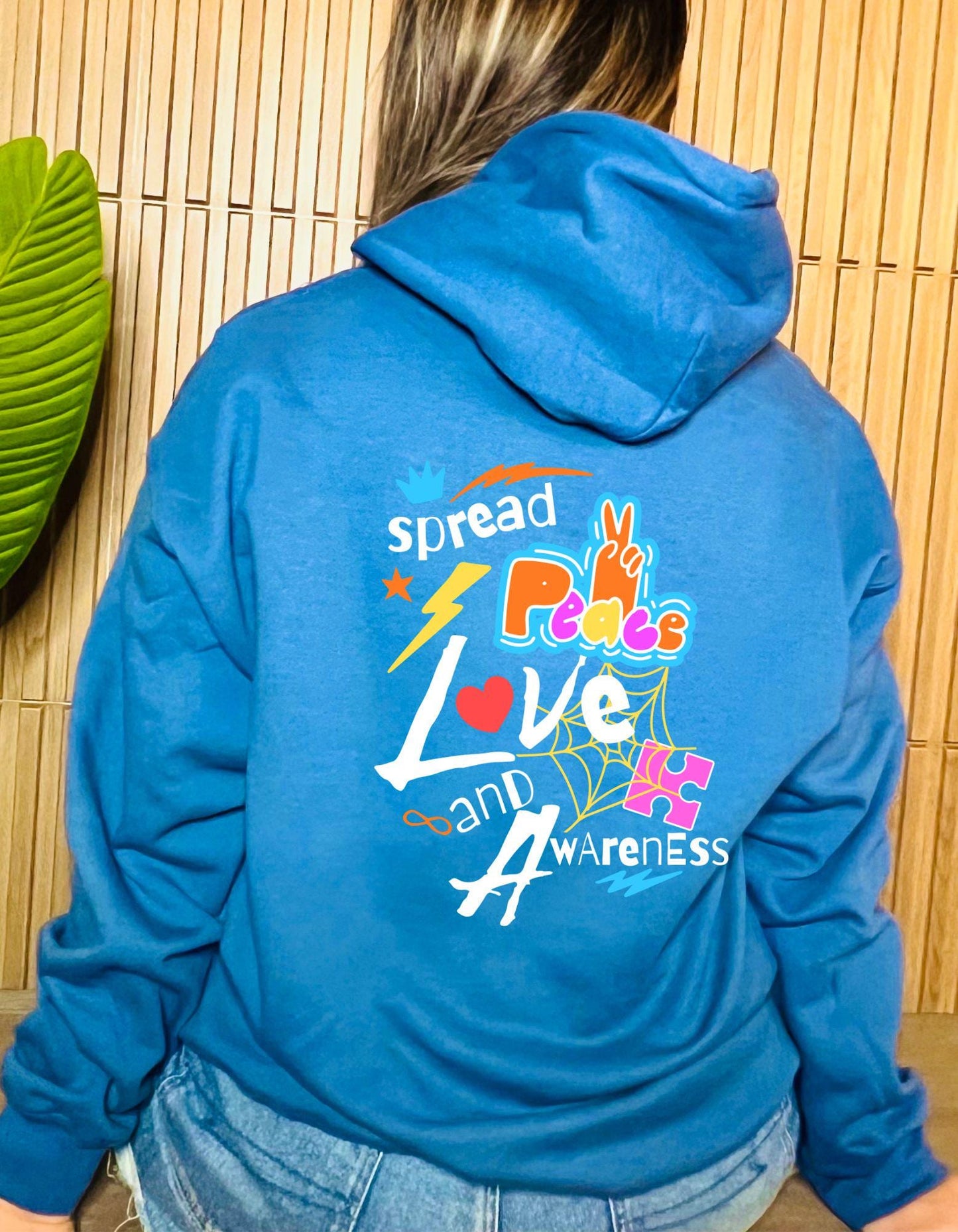 Spread Peace, Love, Awareness Hoodie - Available in multiple colors!