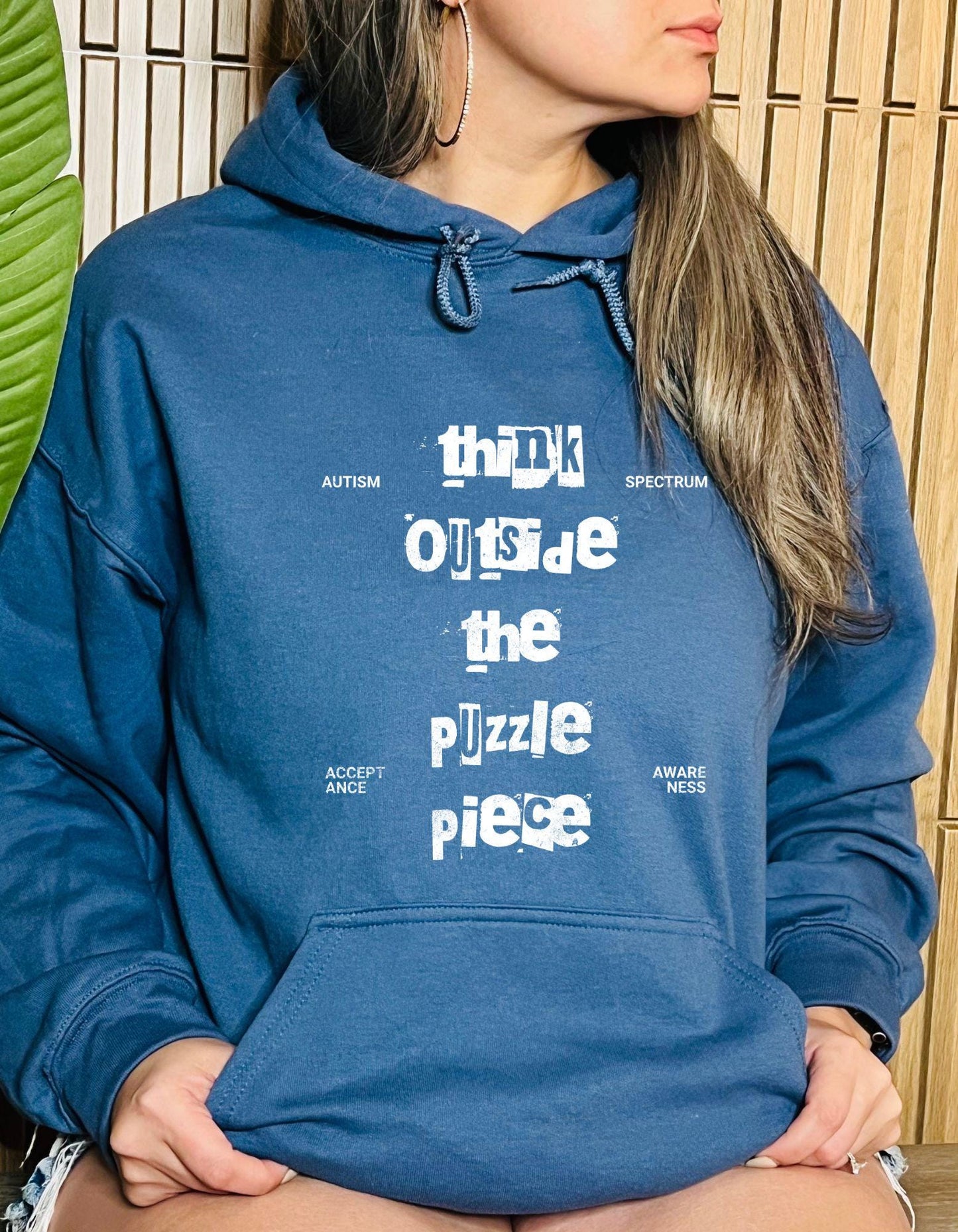 Think Outside the Puzzle Piece Hoodie - Available in multiple colors!