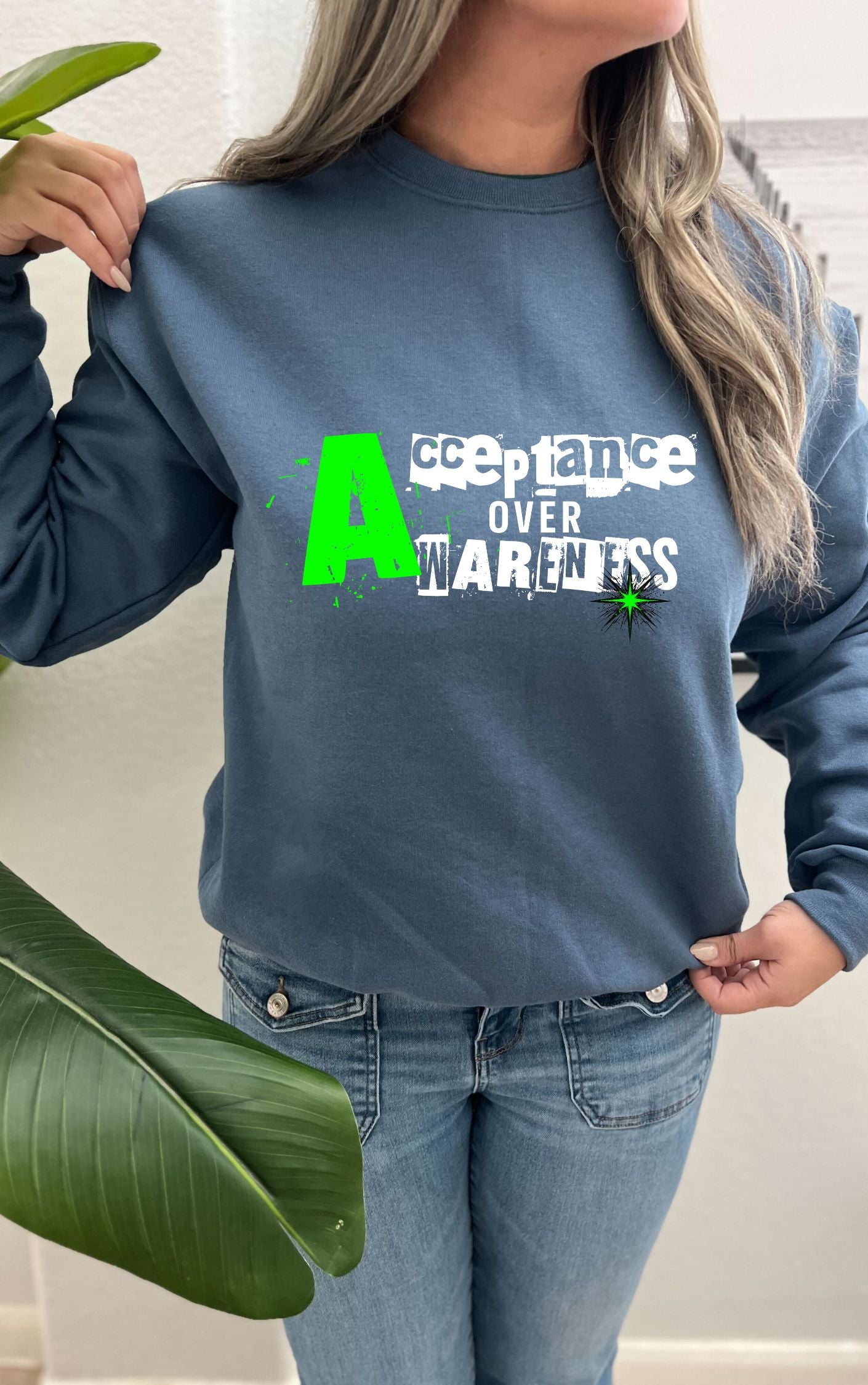 Acceptance over Awareness Sweater - Available in multiple colors!