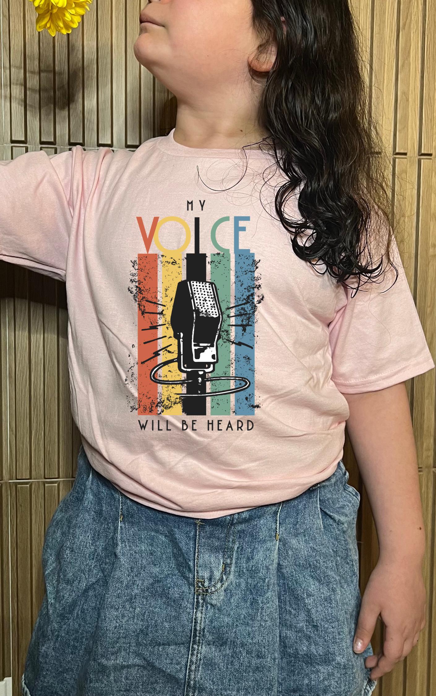 My Voice Will be Heard Youth Tee - Available in multiple colors!