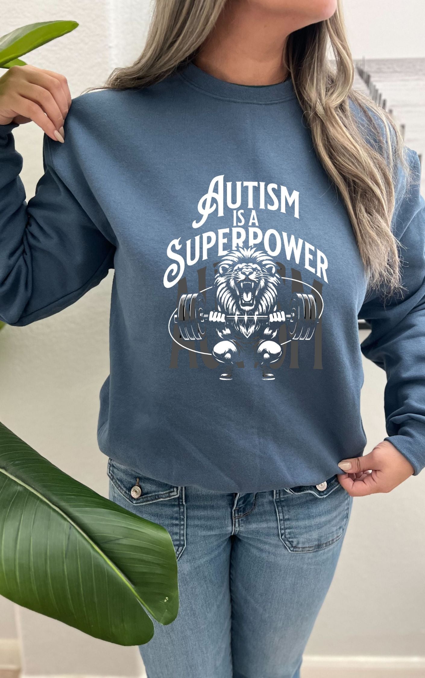 Powerful Autism is a Superpower Sweater - Available in multiple colors!!