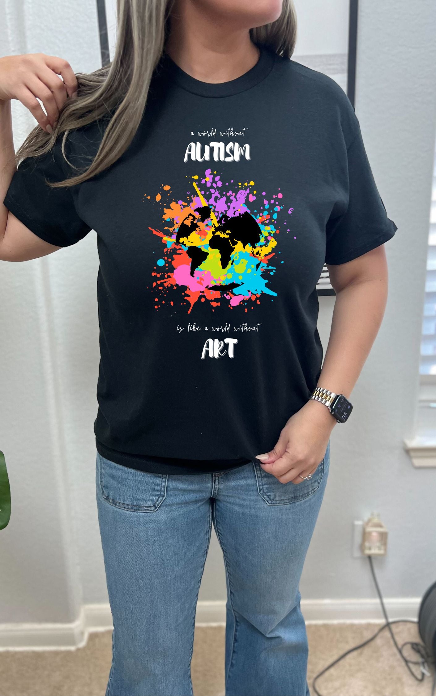 Autism Art Inspired Graphic Tee - Available in multiple colors!