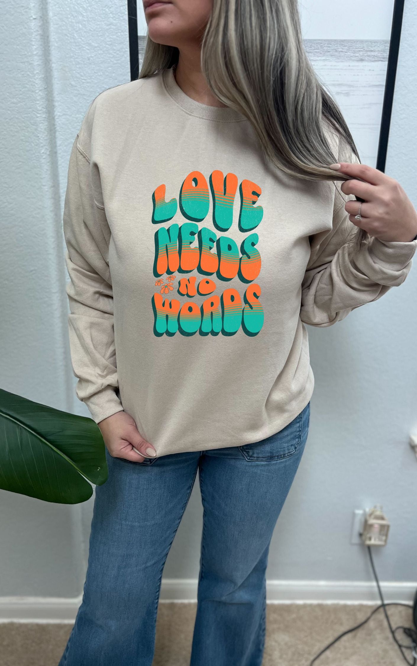 Love Needs No Words Sweater - Available in multiple colors!!