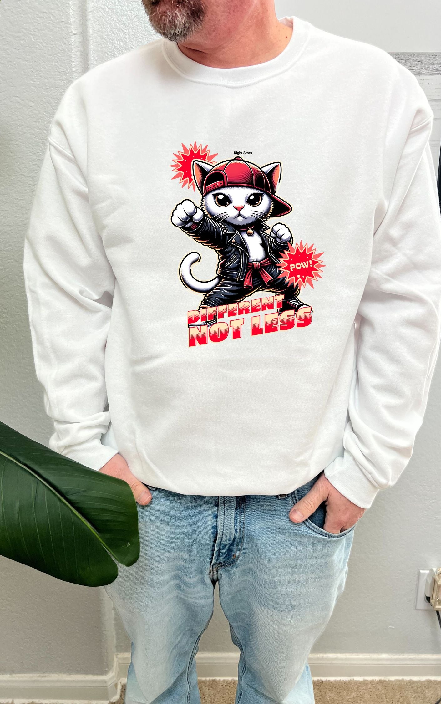 Different, not less kitty sweater - Available in multiple colors!!