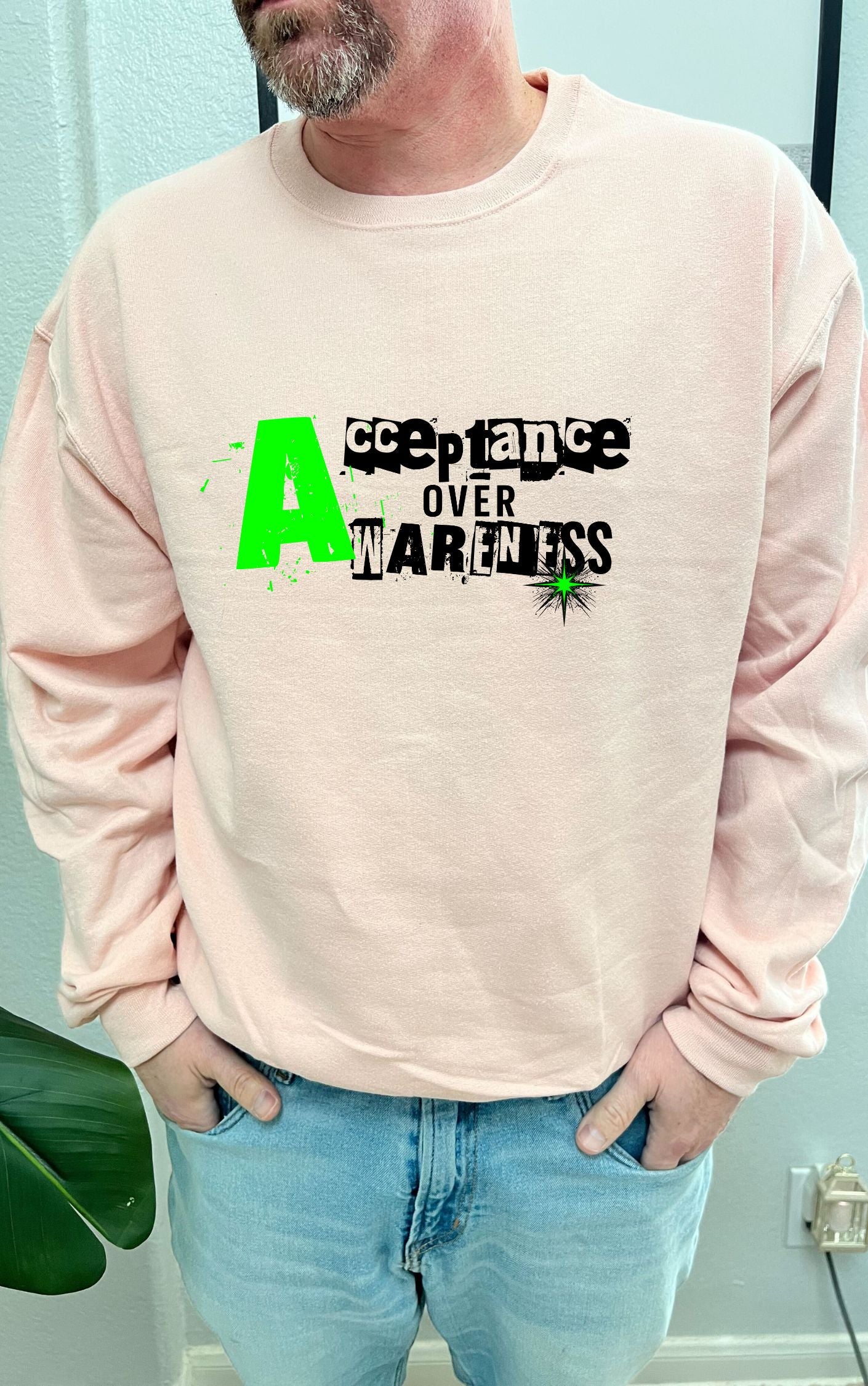 Acceptance over Awareness Sweater - Available in multiple colors!