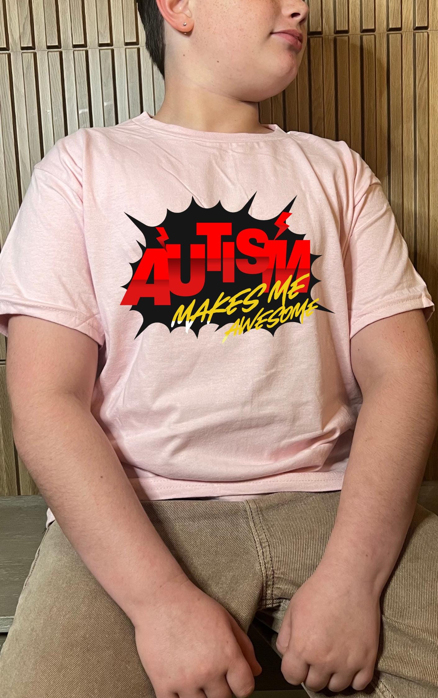 Autism Makes Me Awesome Youth Tee - Available in multiple colors!