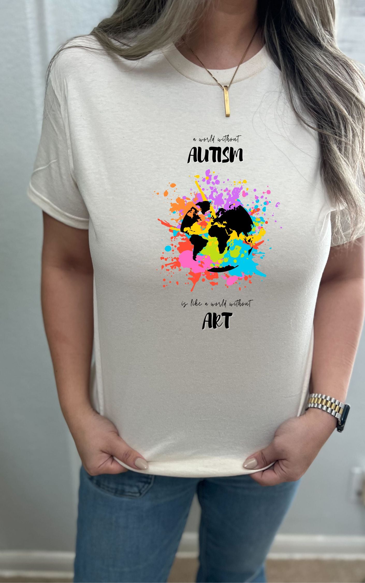Autism Art Inspired Graphic Tee - Available in multiple colors!