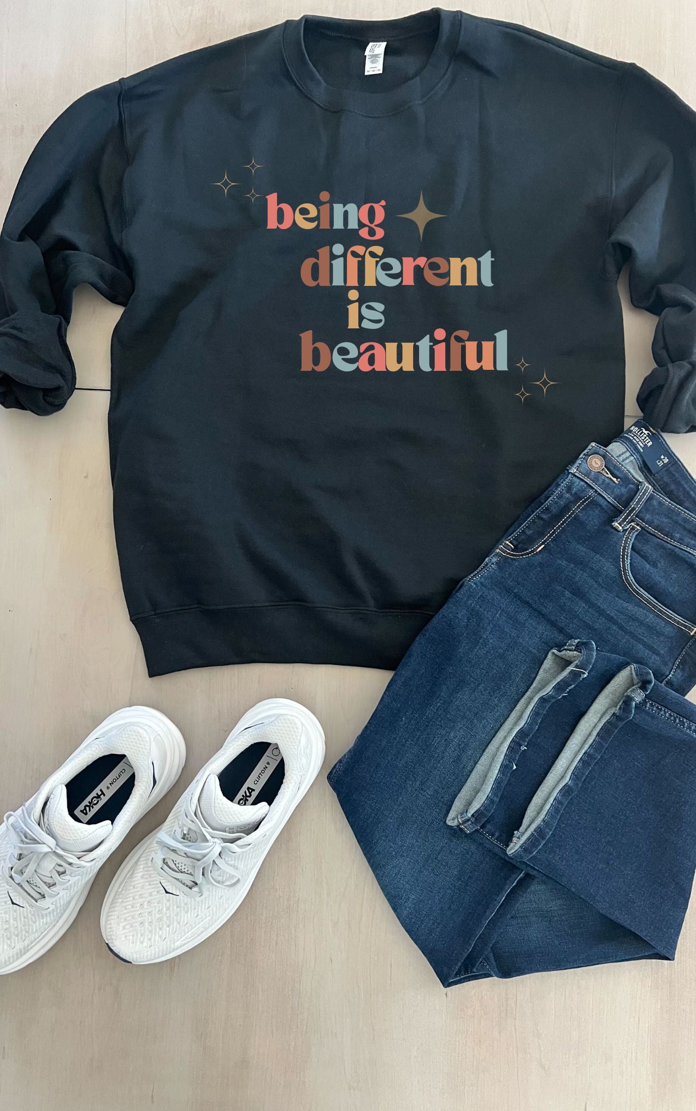 Empowering Be Yourself Sweater - Available in multiple colors