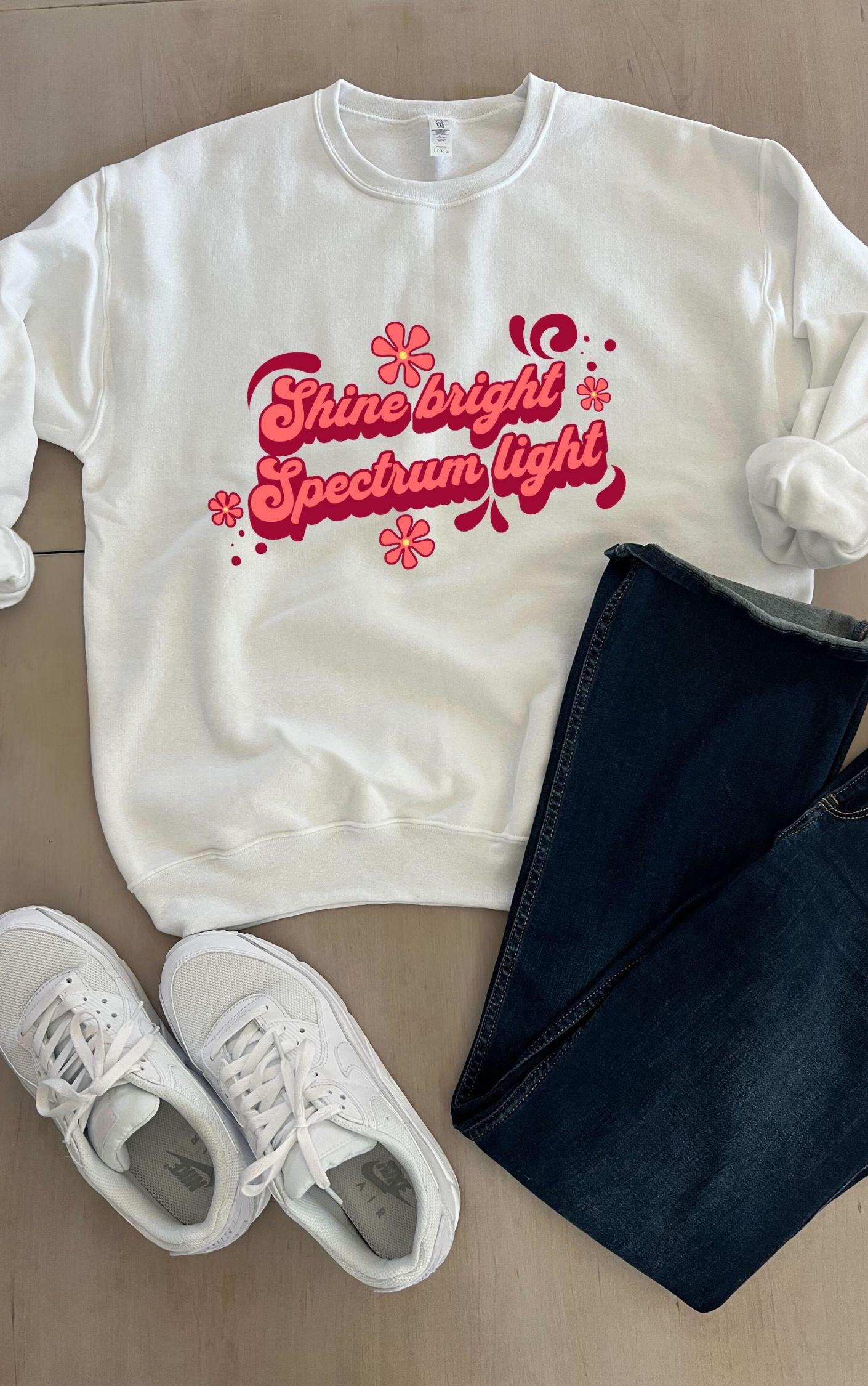Spectrum Shine Bright Graphic Sweater - Available in multiple colors!!