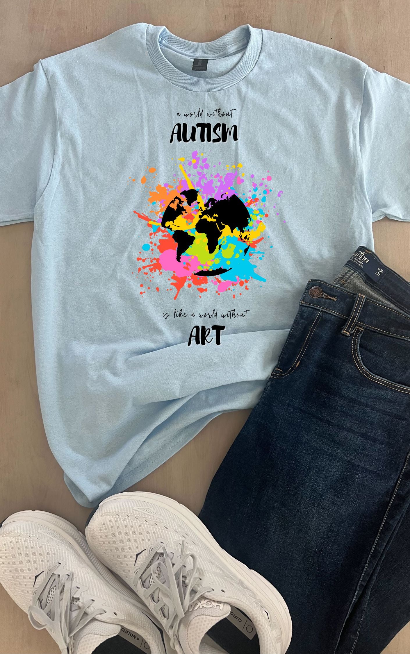Autism Art Inspired Graphic Tee - Available in multiple colors!