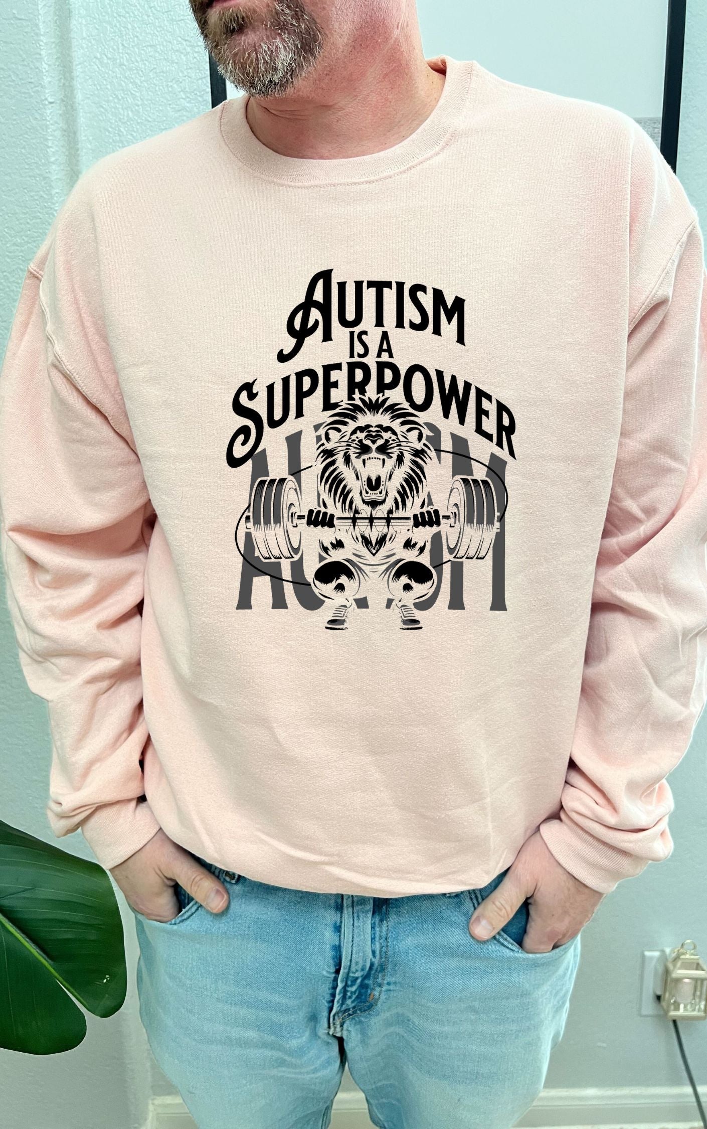 Powerful Autism is a Superpower Sweater - Available in multiple colors!!