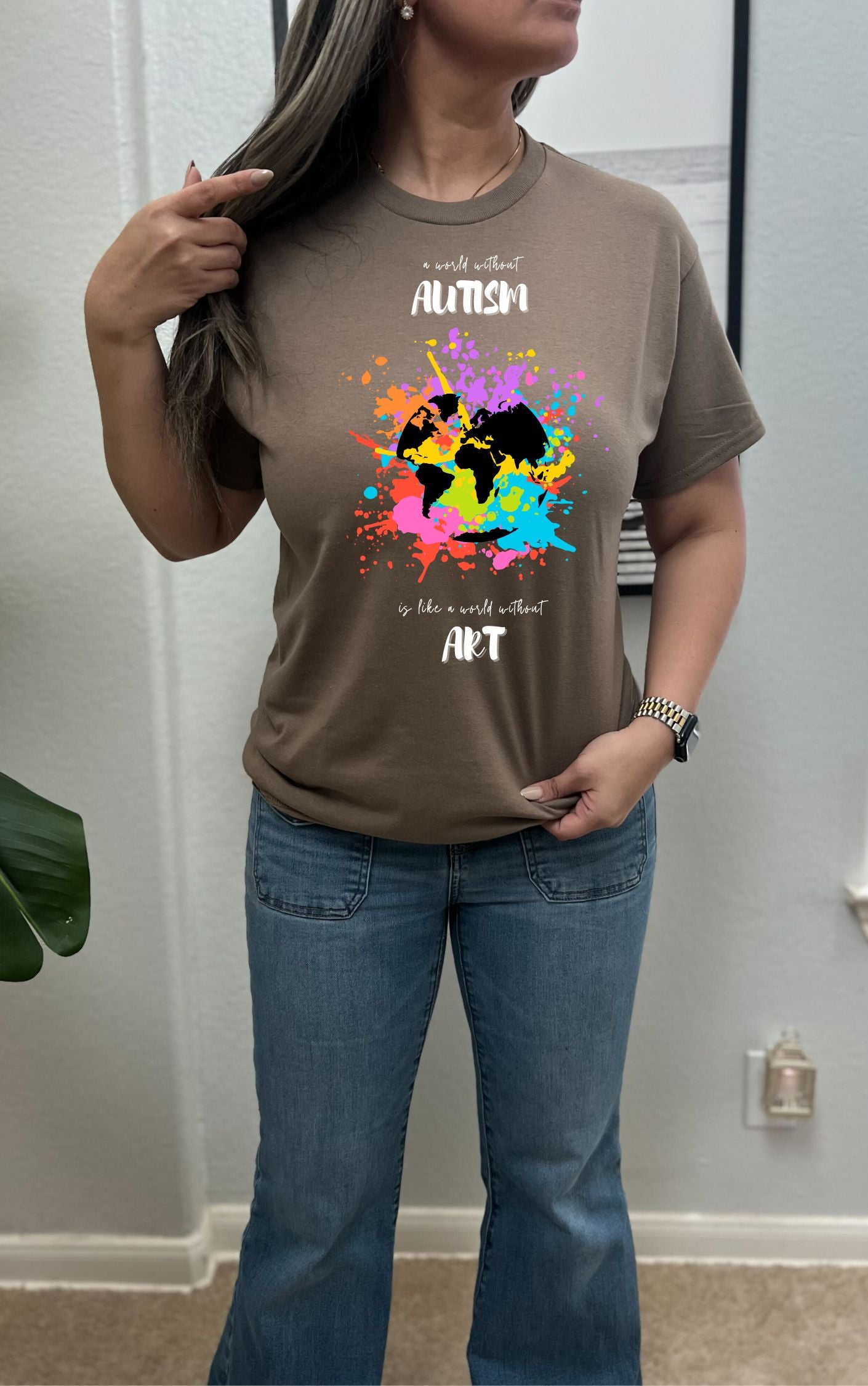 Autism Art Inspired Graphic Tee - Available in multiple colors!