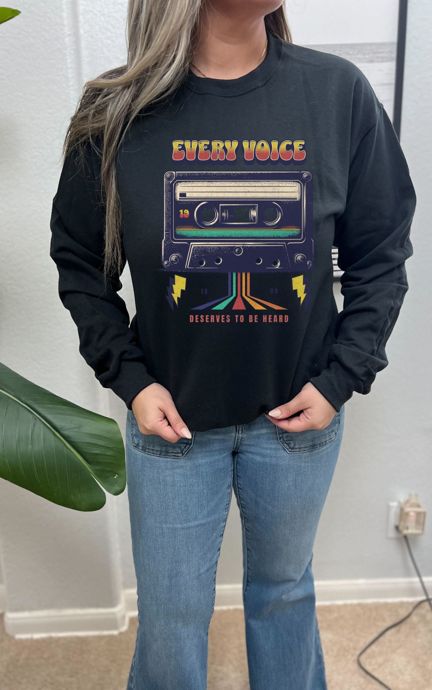 Retro Inspirational Sweater - Available in multiple colors!!