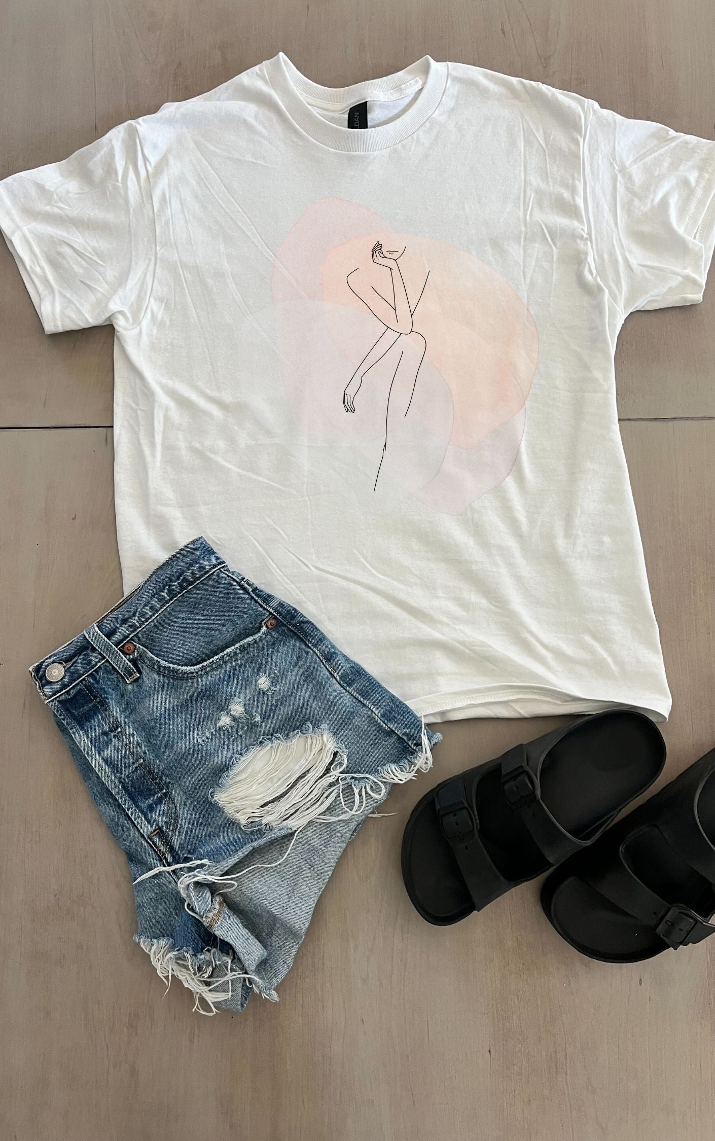 Modern Women's Silhouette Tee - Available in multiple colors!