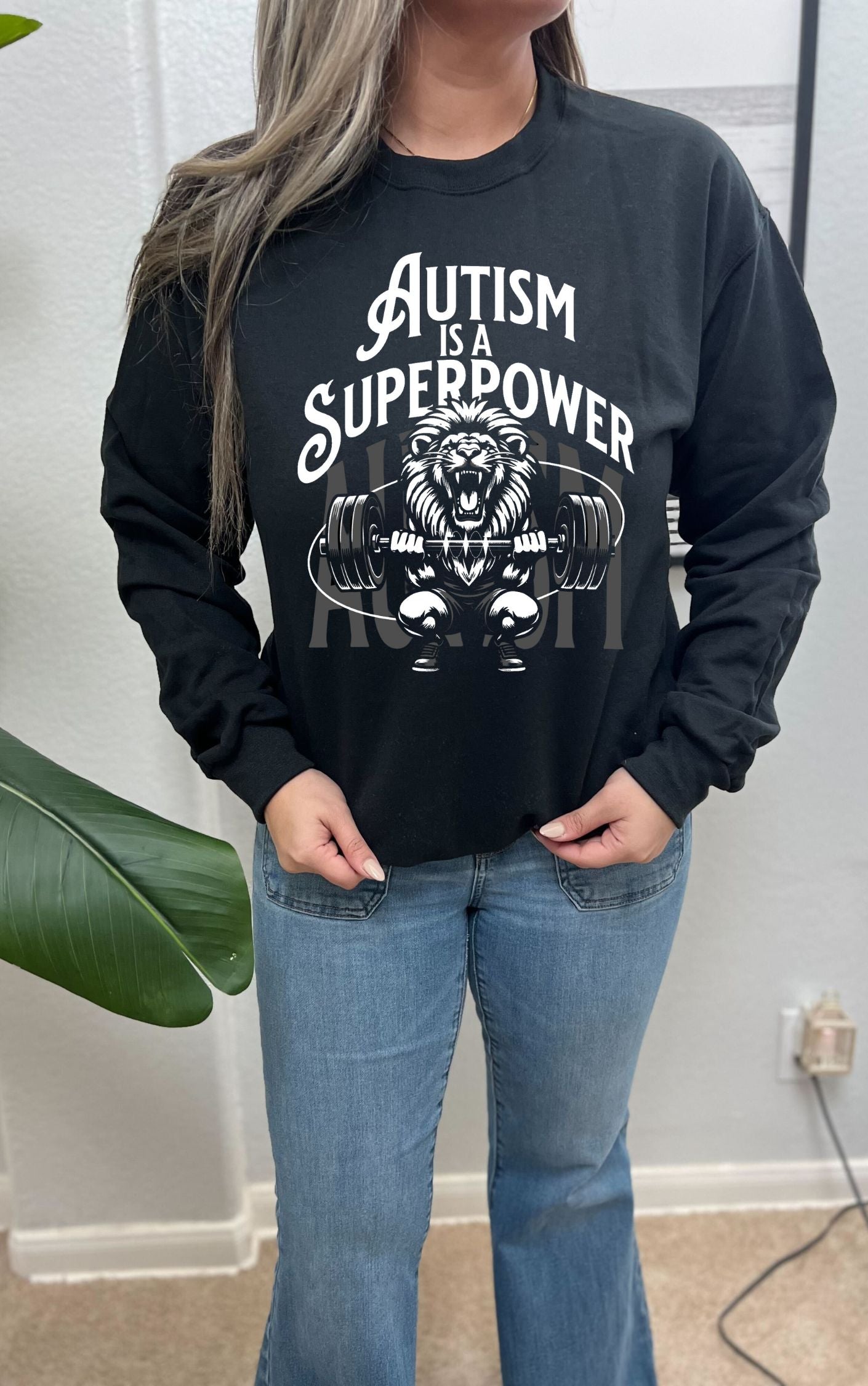 Powerful Autism is a Superpower Sweater - Available in multiple colors!!