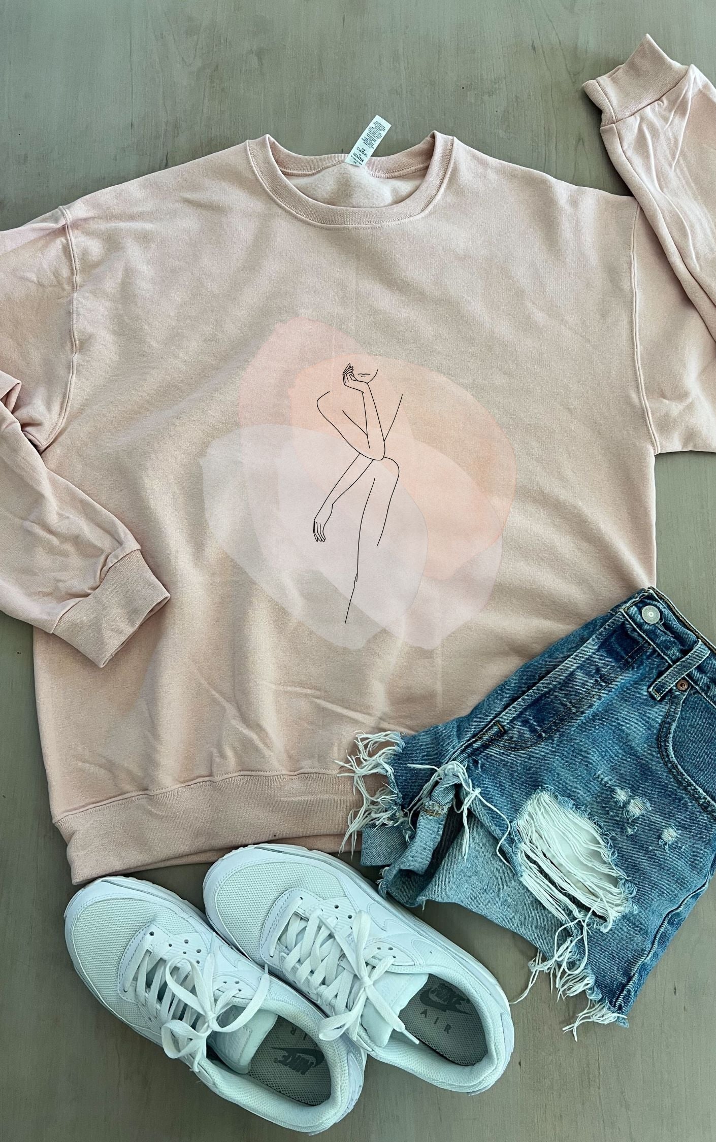 Minimalist Woman Silhouette Sweater - Available in multiple colors!