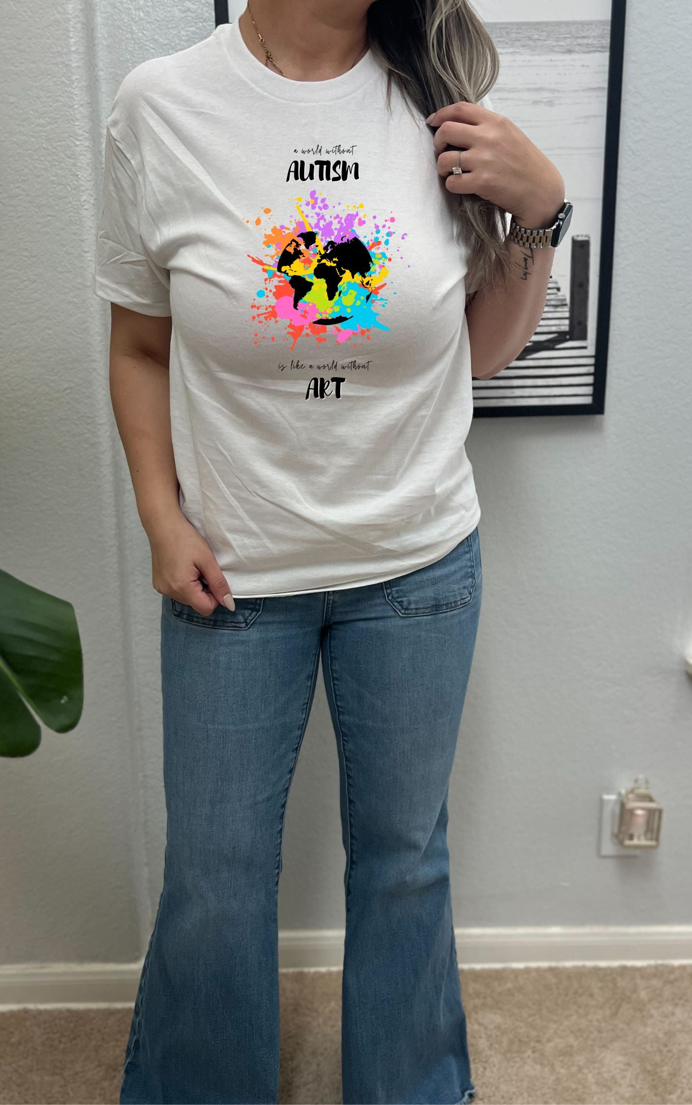 Autism Art Inspired Graphic Tee - Available in multiple colors!