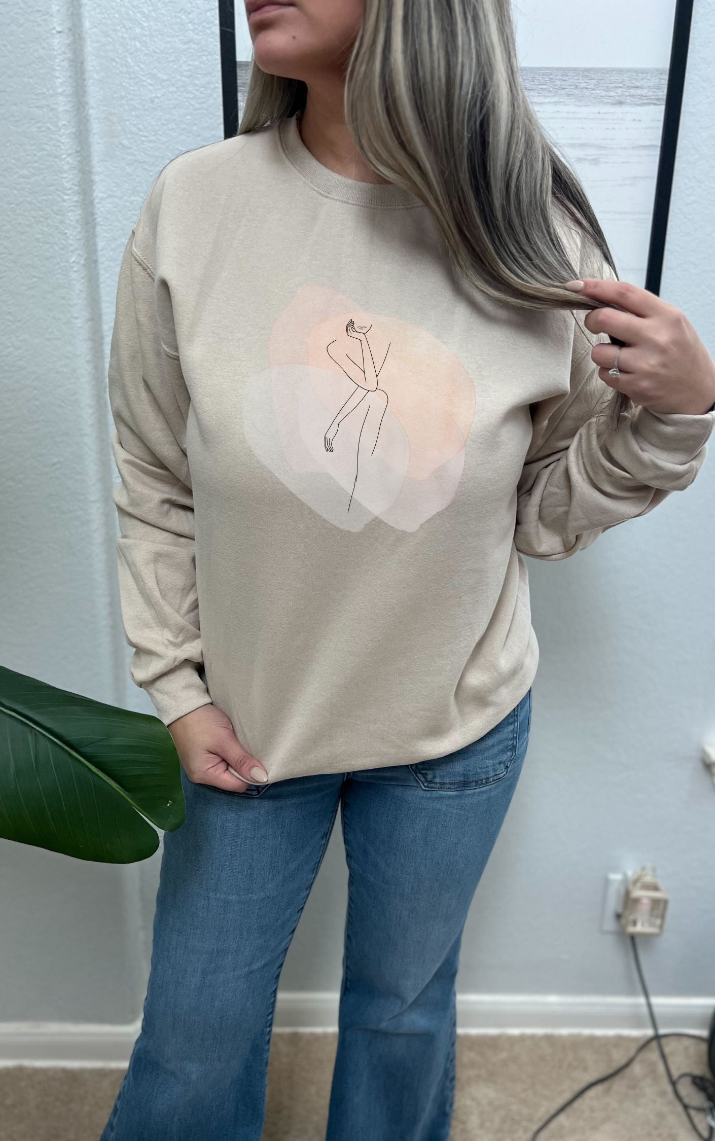 Minimalist Woman Silhouette Sweater - Available in multiple colors!