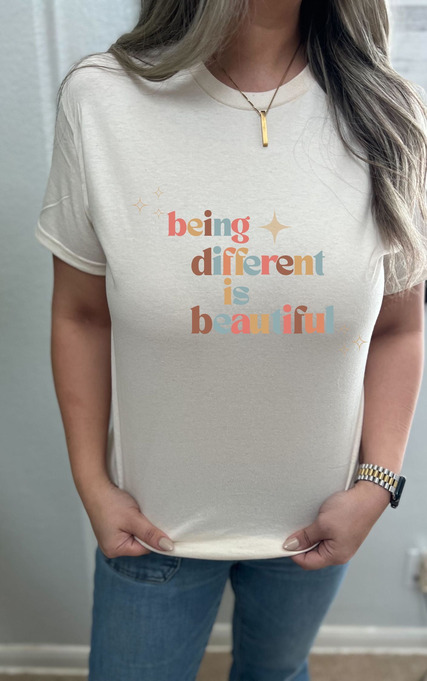 Being Different is Beautiful Tee - Available in multiple colors