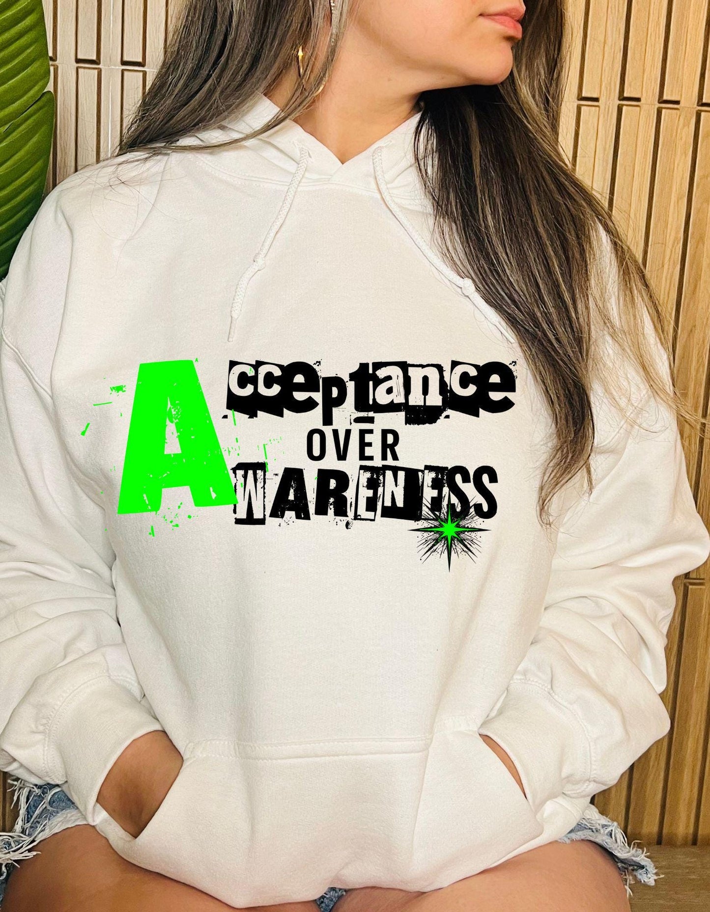 Acceptance over awareness hoodie - available in multiple colors!!