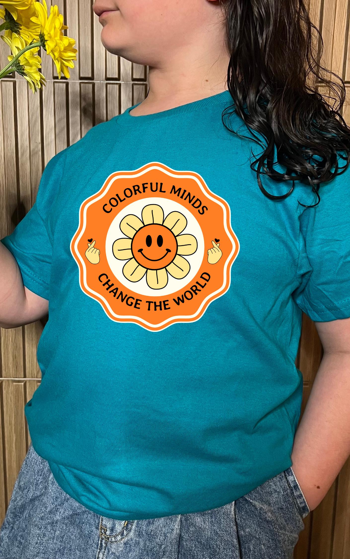 Colorful Minds Change the World Youth Tee - Available in multiple colors!