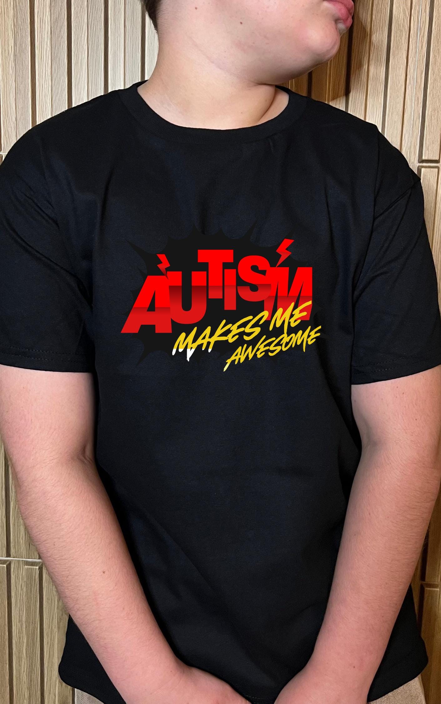 Autism Makes Me Awesome Youth Tee - Available in multiple colors!
