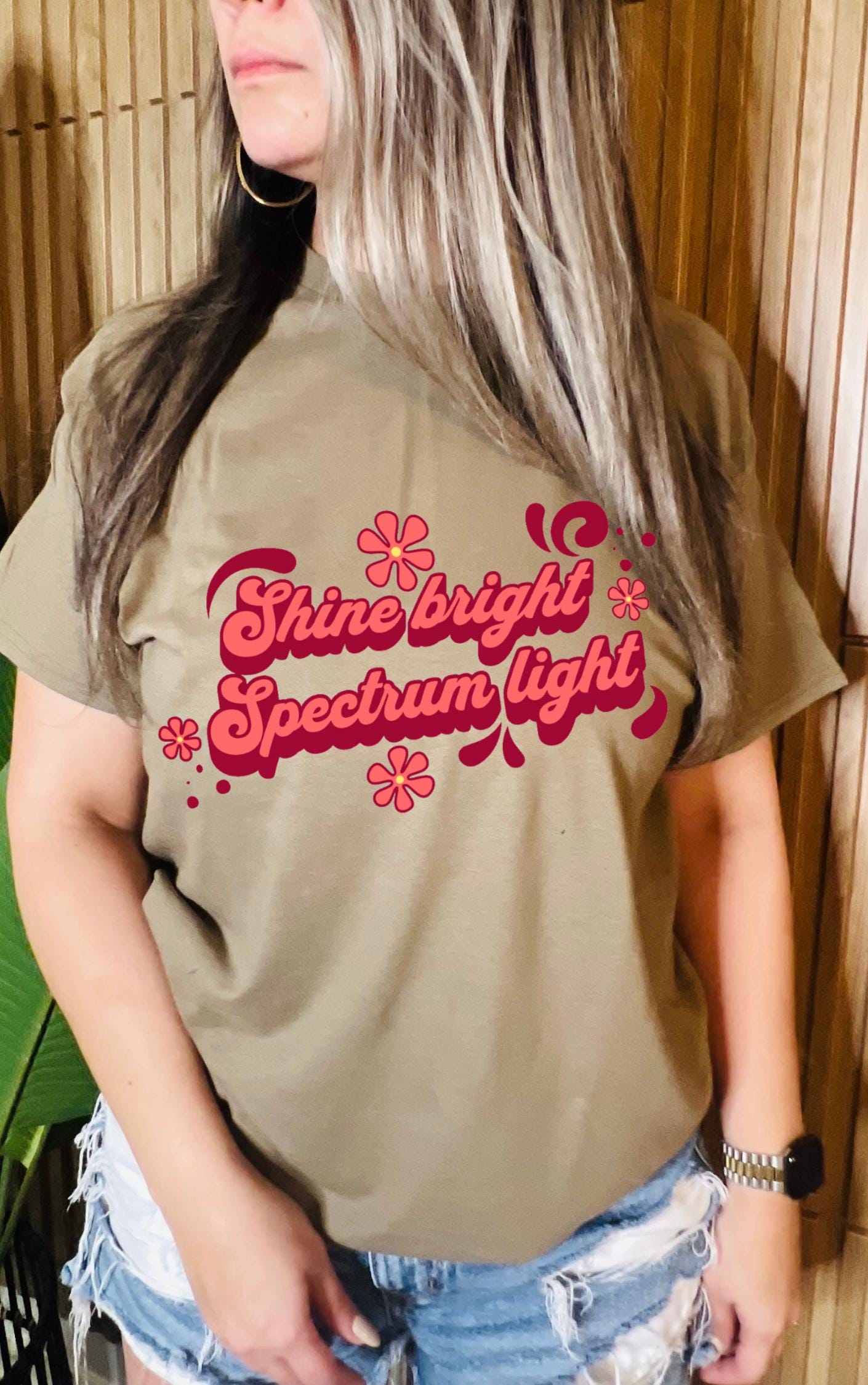 Shine Bright, Spectrum Light Tee - Available in multiple colors!