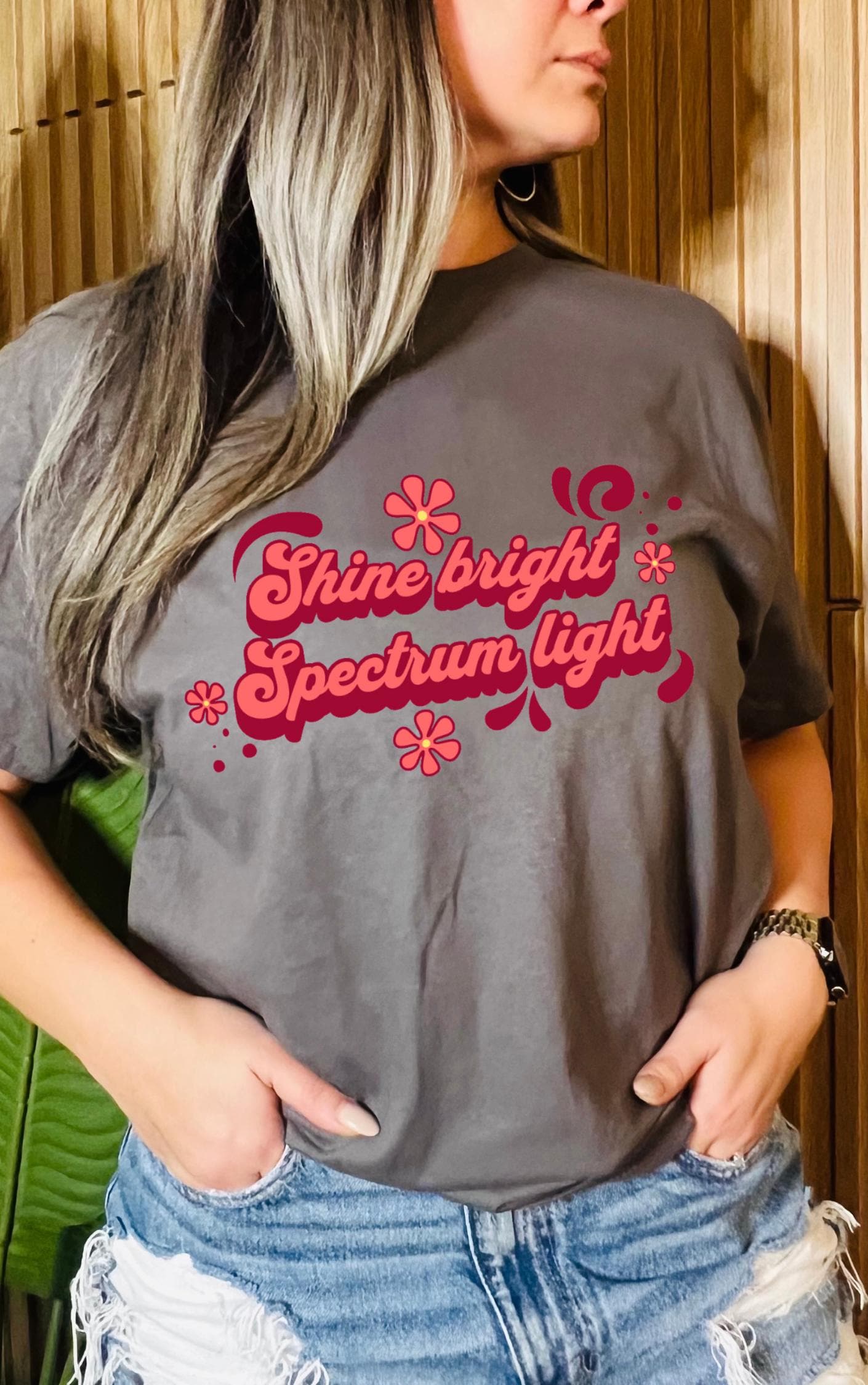 Shine Bright, Spectrum Light Tee - Available in multiple colors!