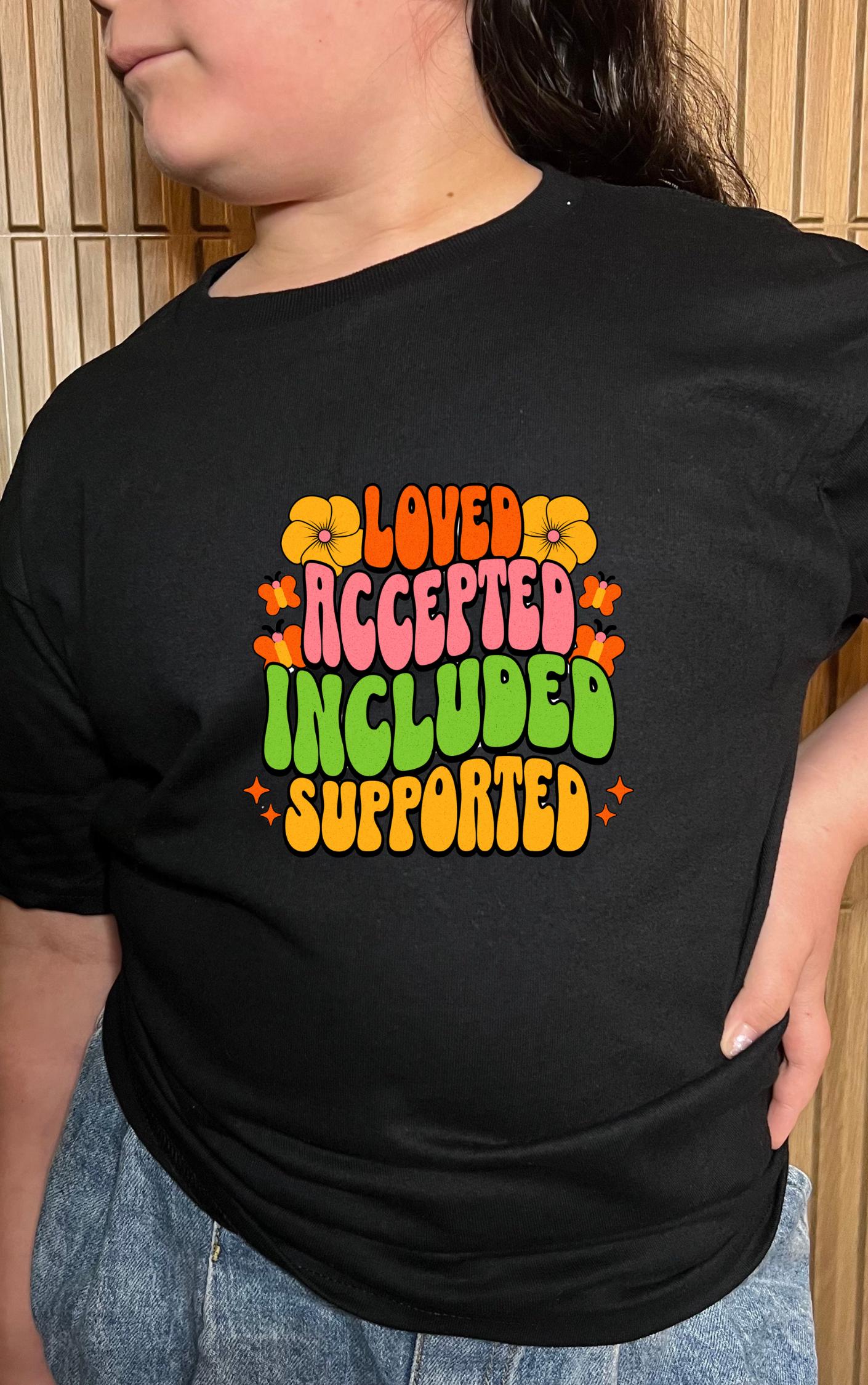 Love Accepted Included Supported Youth Tee - Available in multiple colors!