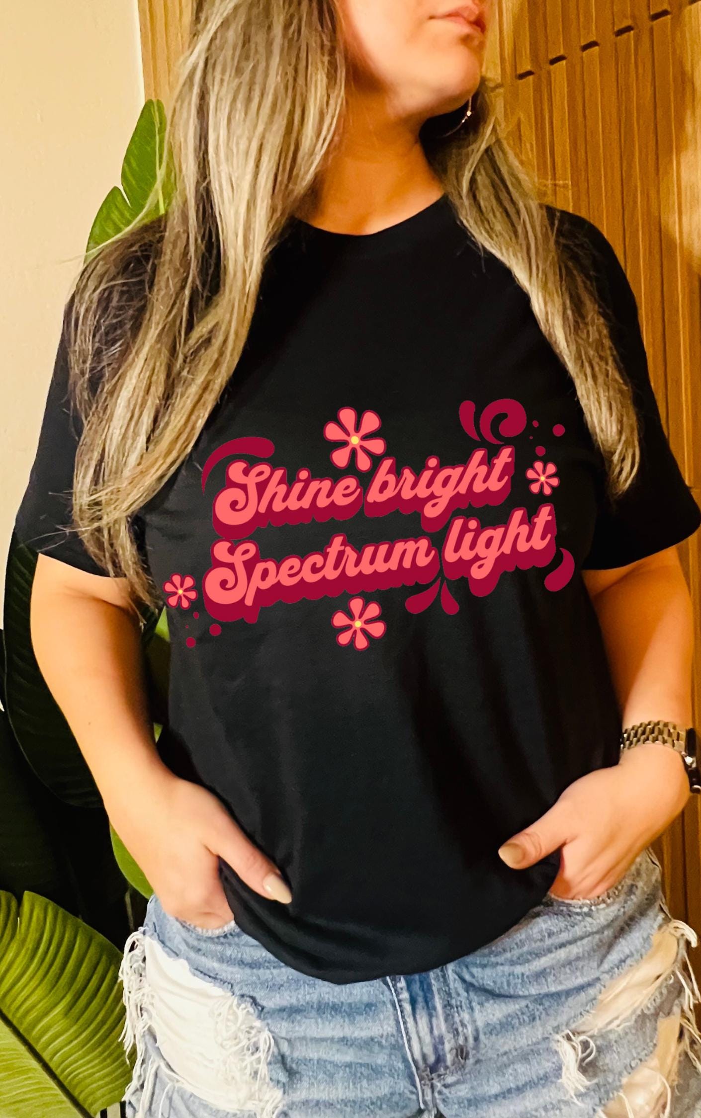 Shine Bright, Spectrum Light Tee - Available in multiple colors!