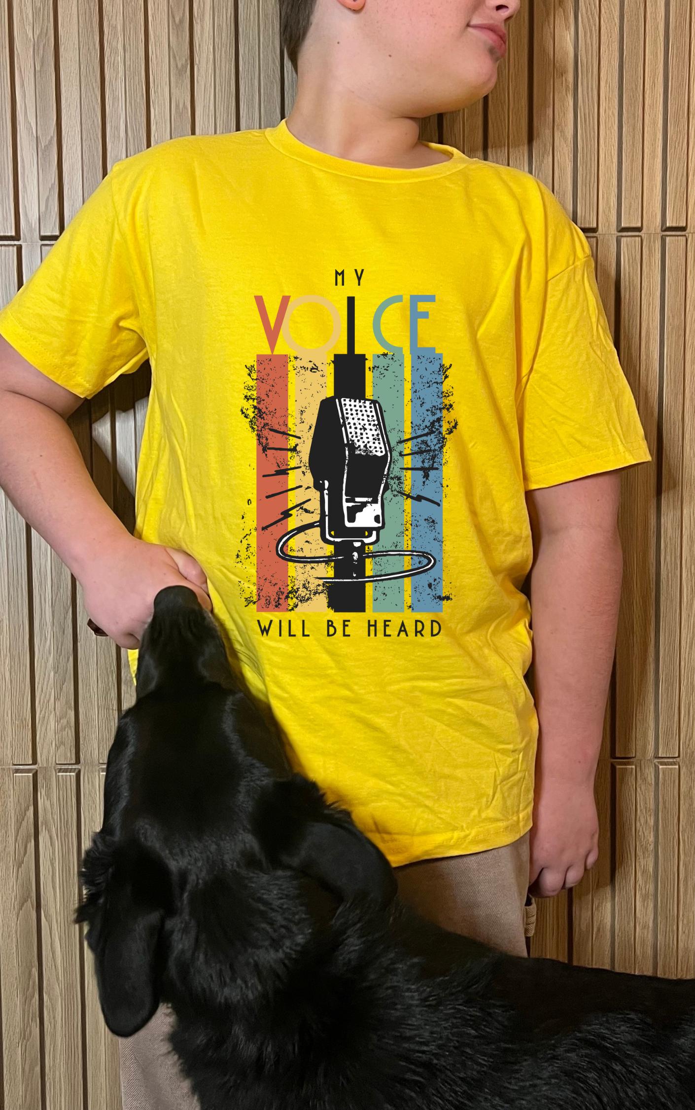 My Voice Will be Heard Youth Tee - Available in multiple colors!