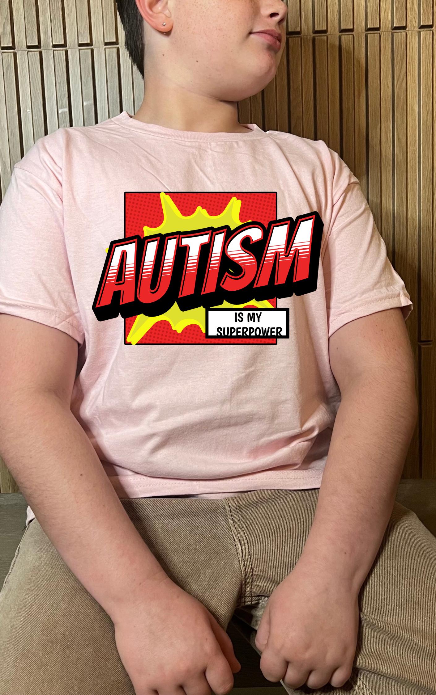 Autism is My Superpower Youth Tee - Available in multiple colors!
