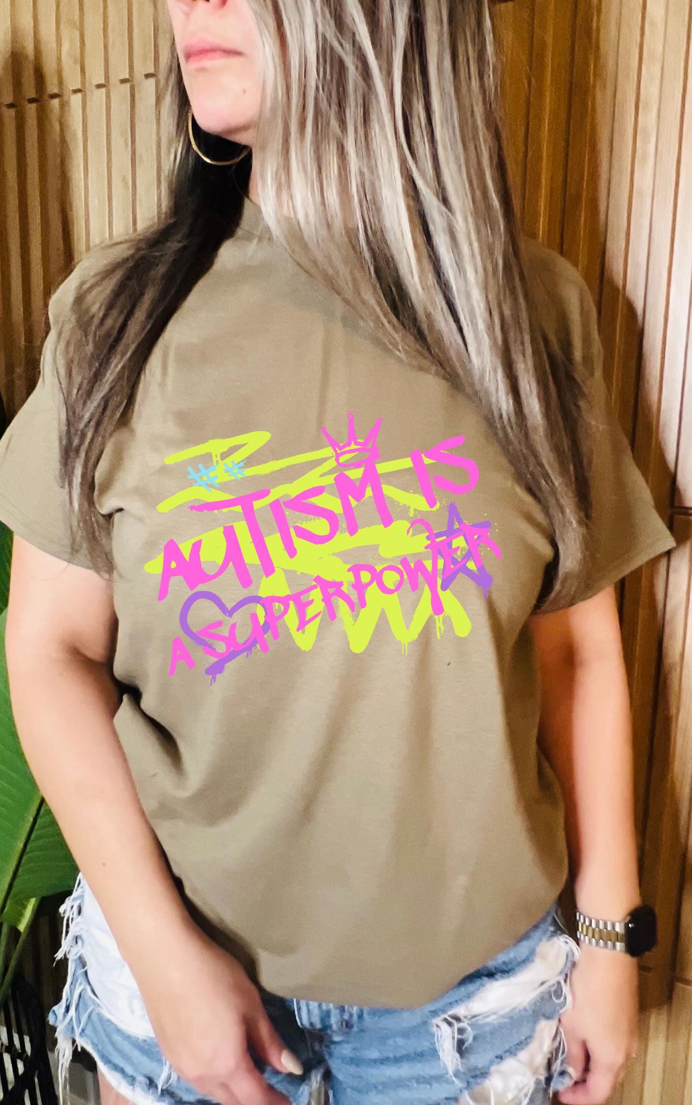 Autism is a Superpower Graffiti Tee - Available in multiple colors!