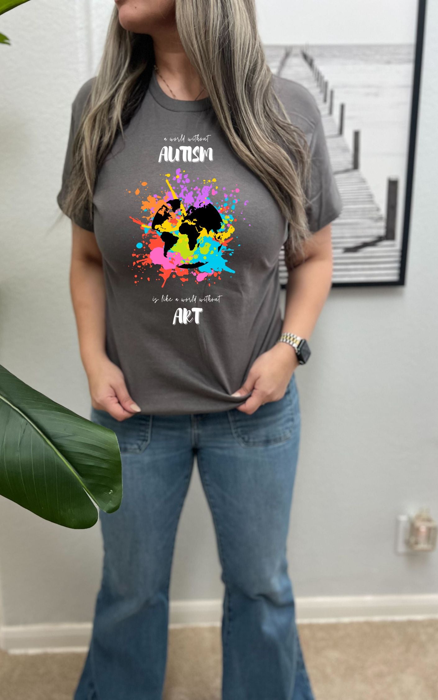 Autism Art Inspired Graphic Tee - Available in multiple colors!