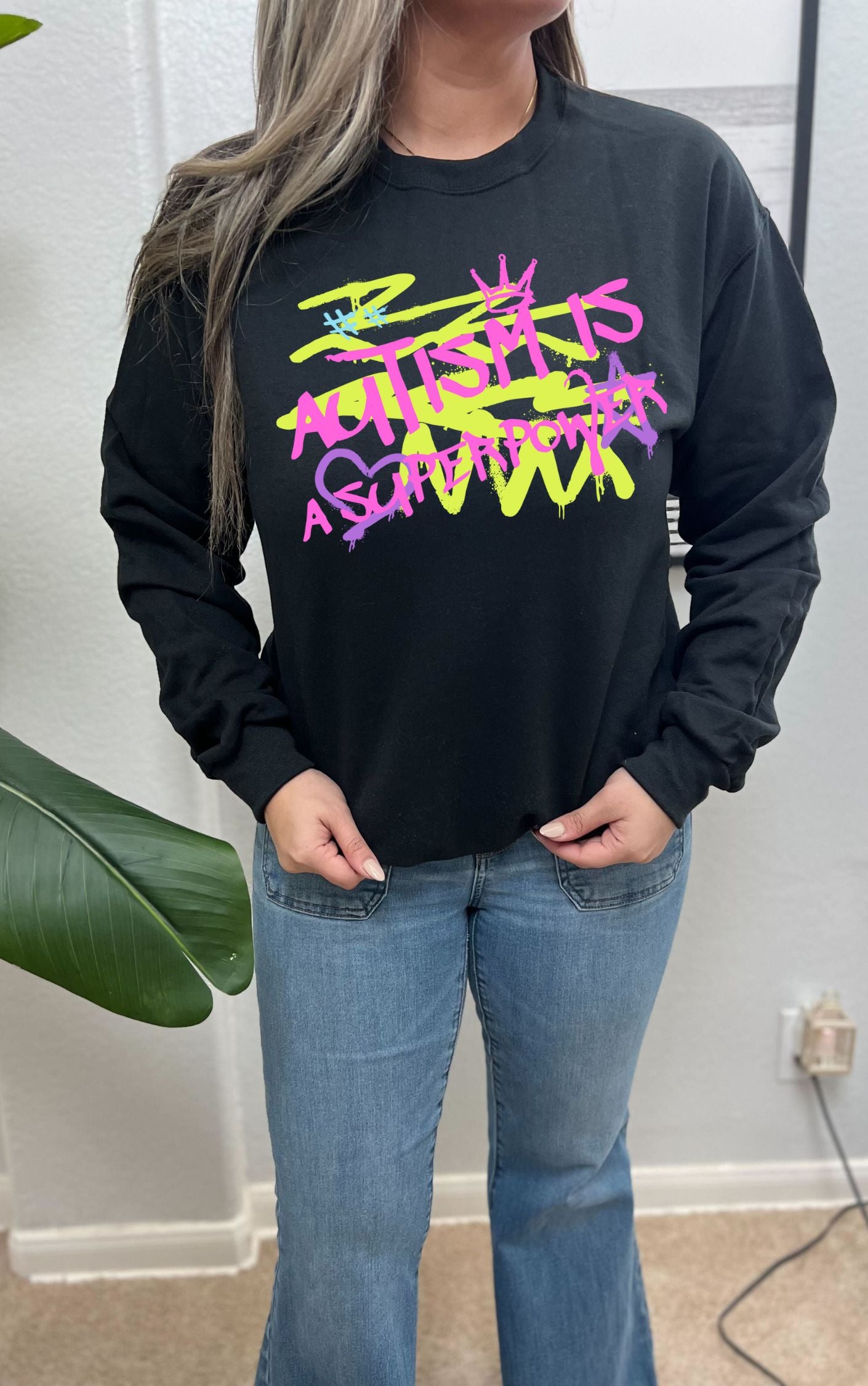 Autism is a Superpower Graffiti Sweater