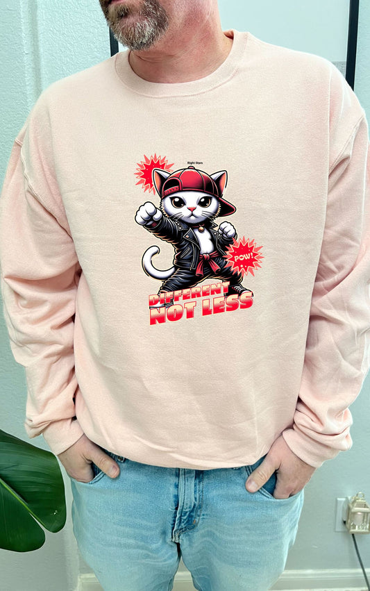 Different, not less kitty sweater - Available in multiple colors!!