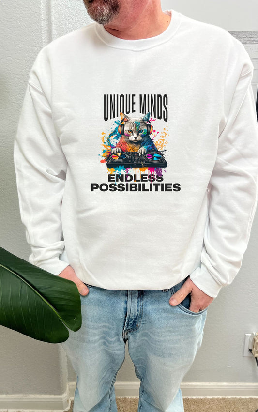 Autism Acceptance and Unique Minds Cool Sweater - Available in multiple colors!!
