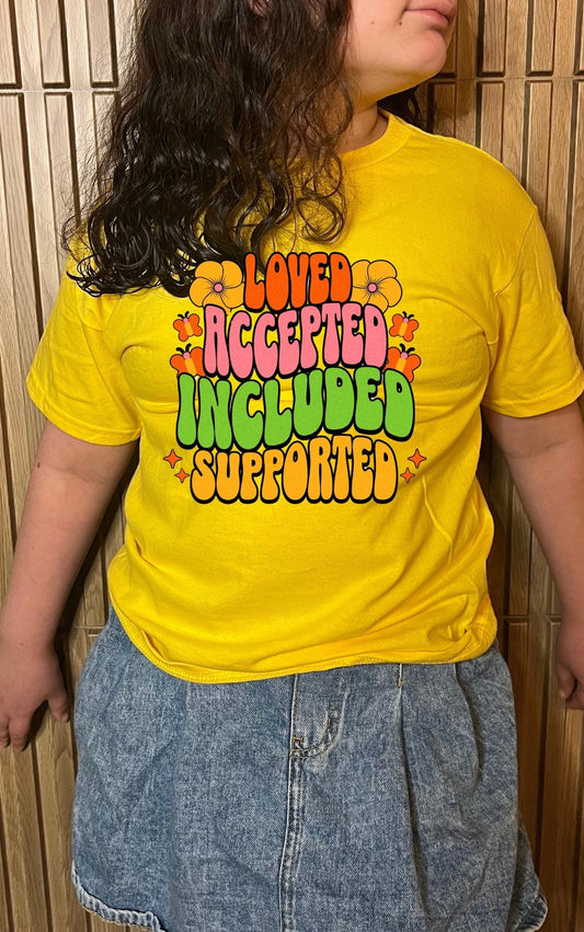Love Accepted Included Supported Youth Tee - Available in multiple colors!
