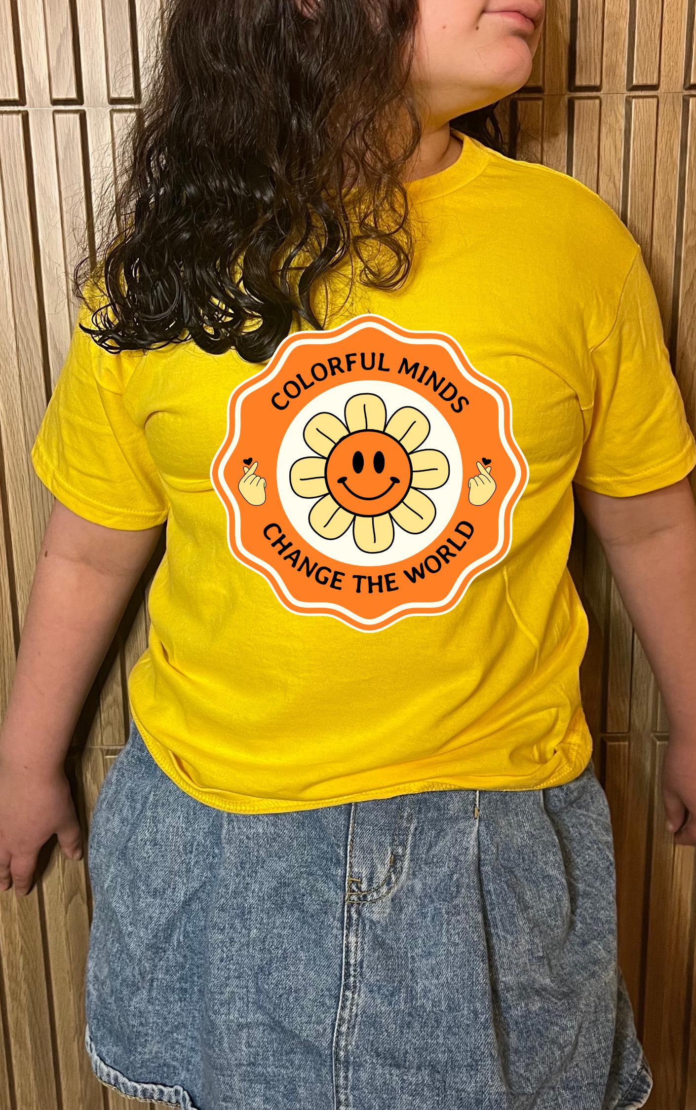 Colorful Minds Change the World Youth Tee - Available in multiple colors!