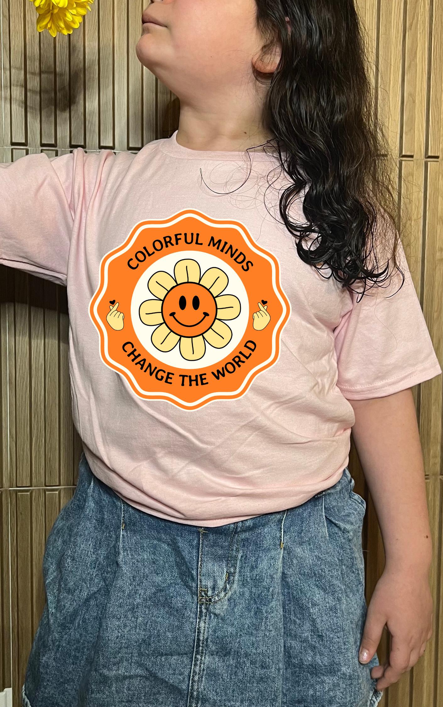 Colorful Minds Change the World Youth Tee - Available in multiple colors!